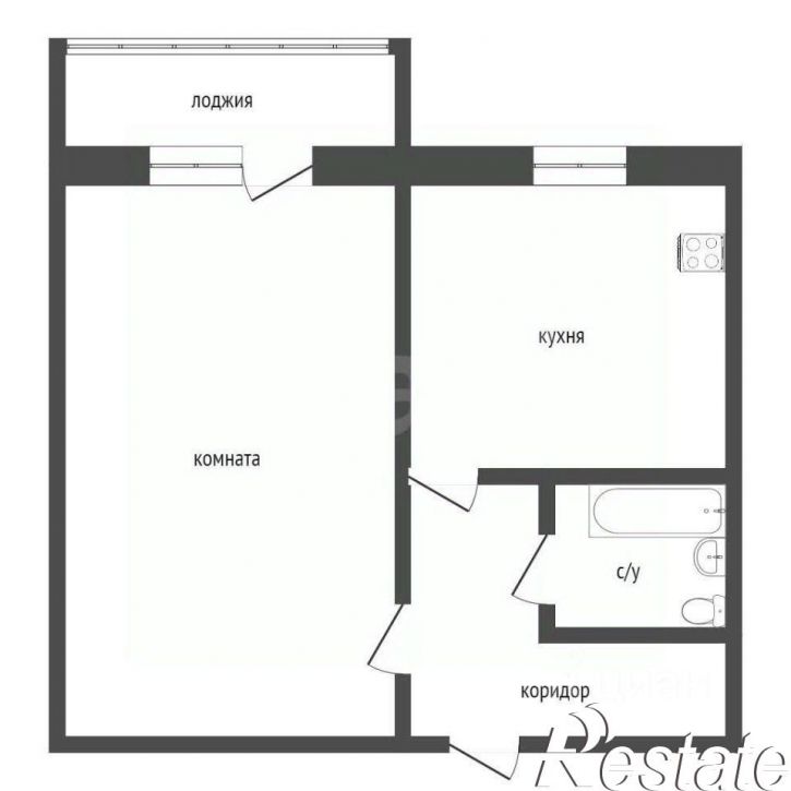 1-комн квартира улица Луначарского, 4,  д. 4