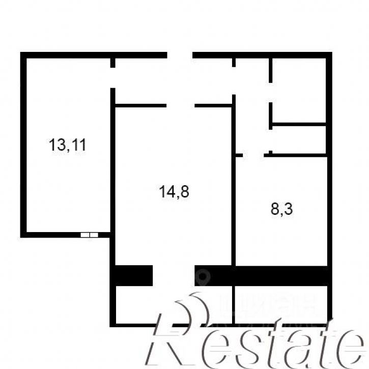 2-комн квартира улица Белинского, 20,  д. 20