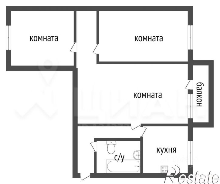 3-комн квартира улица Дзержинского, 42,  д. 42