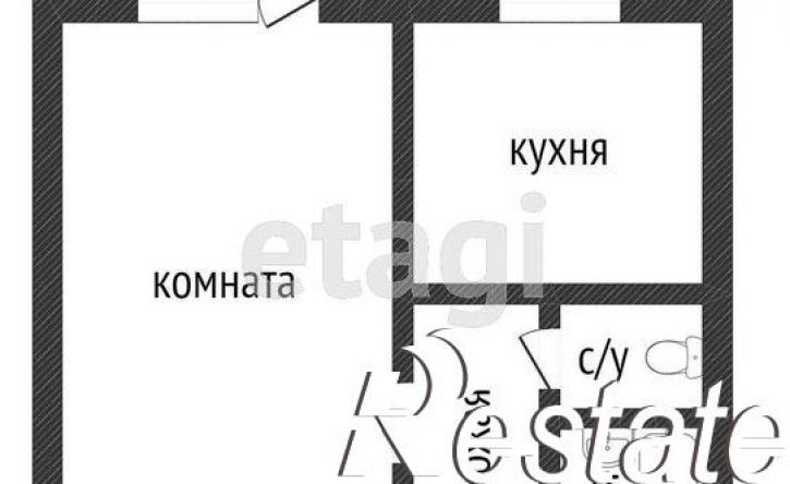 1-комн квартира улица 9 Мая, 2Д,  д. 2Д
