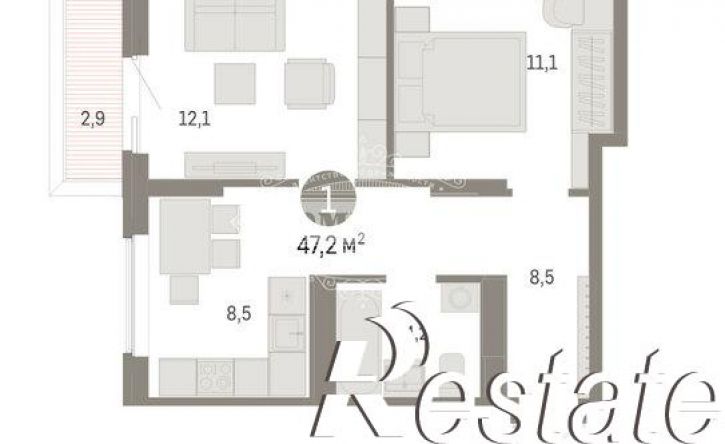 2-комн квартира Пролетарская улица, 40,  д. 40