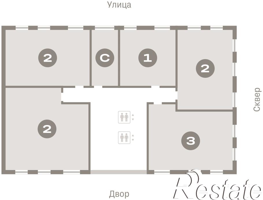 Купить квартиру за 10 340 000 рублей на Пролетарская, 38