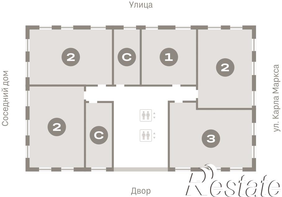 Купить квартиру за 10 820 000 рублей на Пролетарская, 38