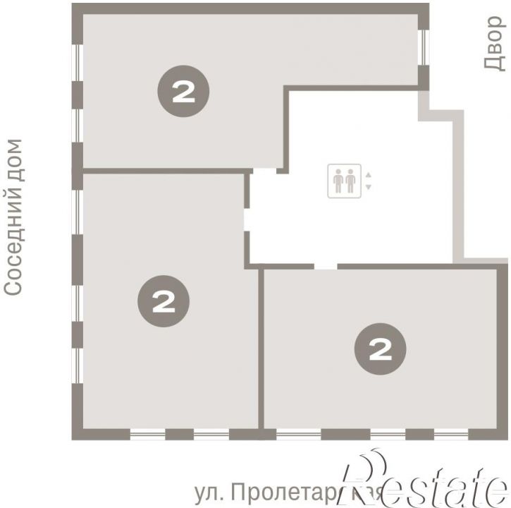 2-комн квартира в новом доме Пролетарская, 38