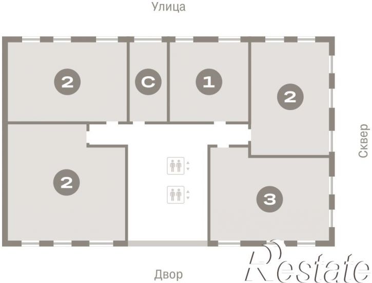 2-комн квартира в новом доме Пролетарская, 38