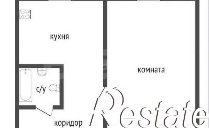1-комн квартира жилой район Заозёрный, 11-й микрорайон, 9
