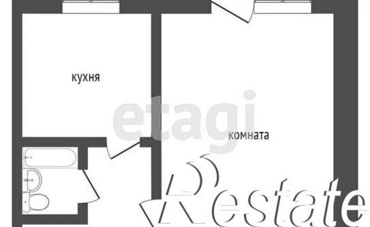 1-комн квартира жилой район Заозёрный, 4-й микрорайон, 12А