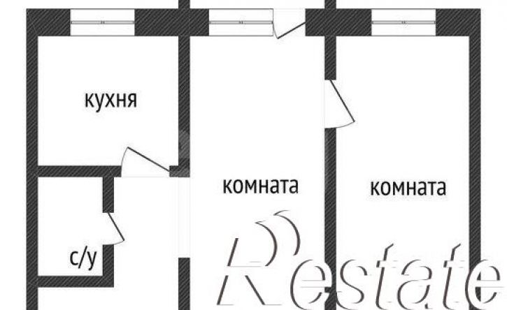 2-комн квартира улица Василия Блюхера, 26,  д. 26