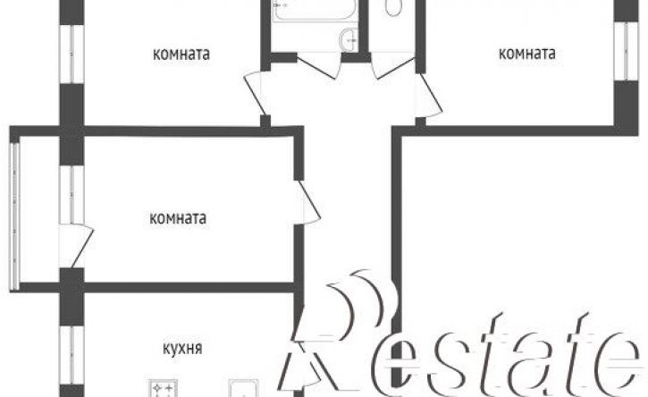 3-комн квартира улица Радионова, 58,  д. 58