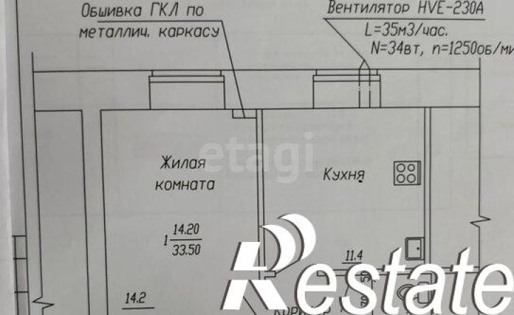 1-комн квартира улица Дзержинского, 41,  д. 41